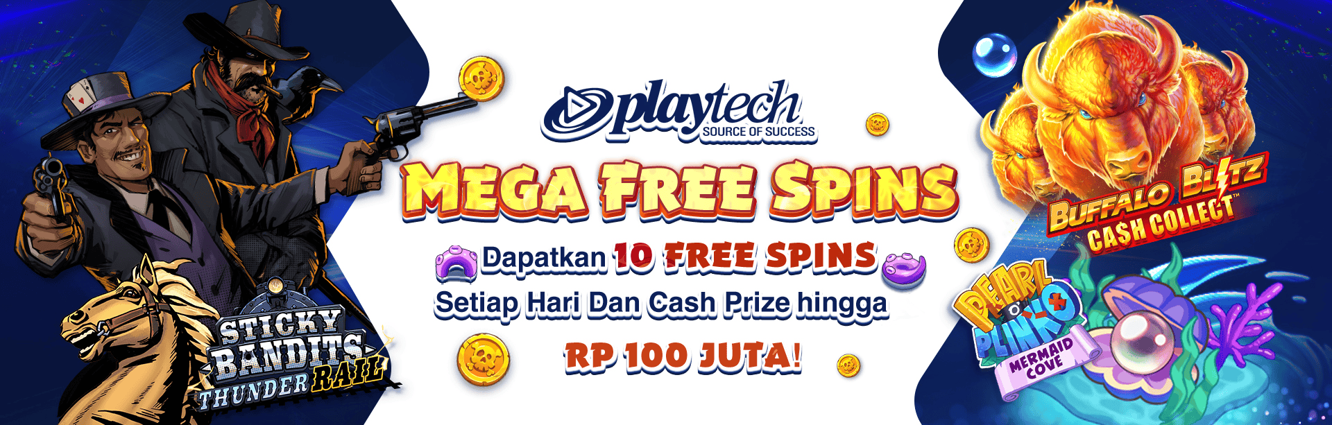 PLAYTECH - MEGA FREE SPINS